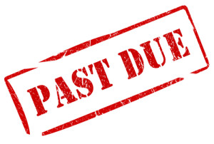 Past due stamp