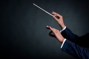 male orchestra conductor