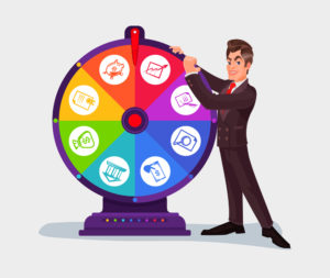 Setting Strategy by Spinning the Wheel of Fortune